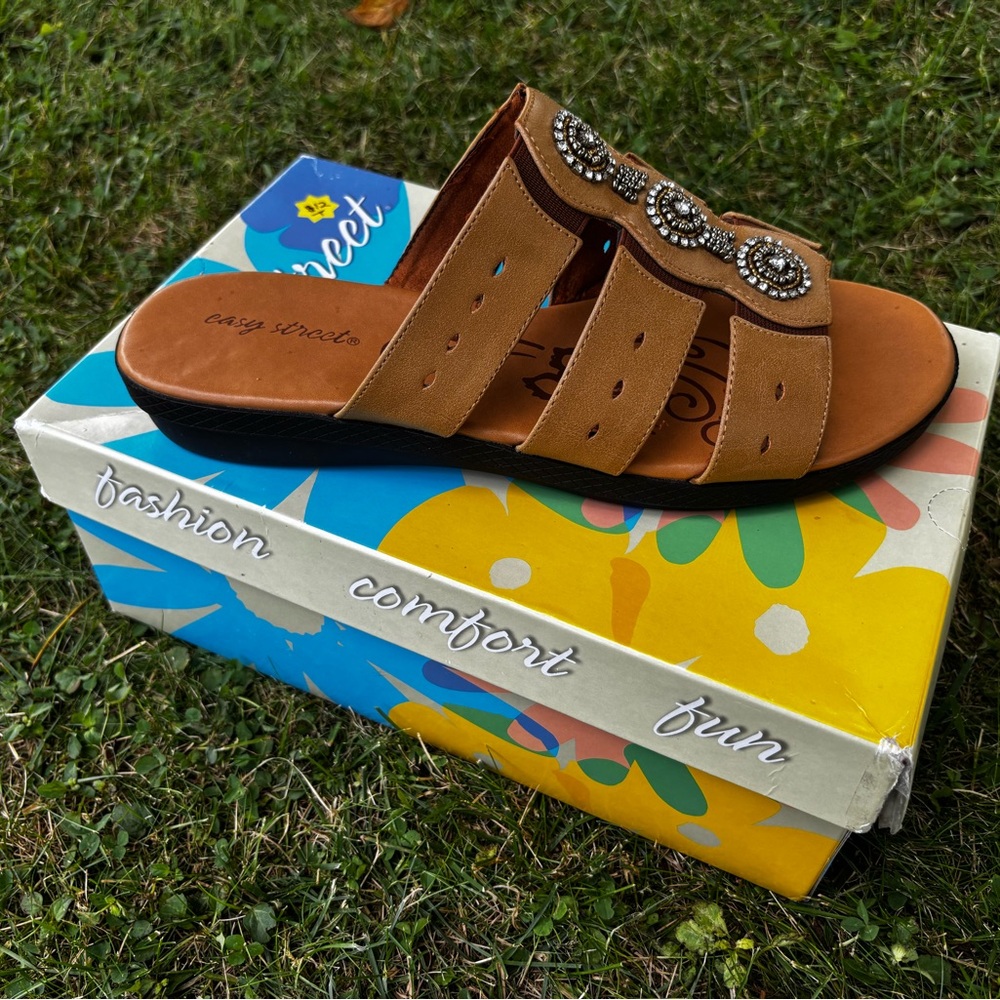 Easy Street Vibrant Slide Sandals
